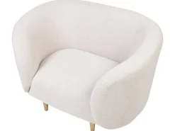Set da salotto 3 posti LOEN Tessuto Beige chiaro