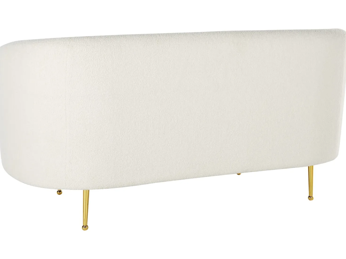 Set da salotto 6 posti LOEN Bouclé Bianco