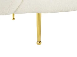 Set da salotto 6 posti LOEN Bouclé Bianco