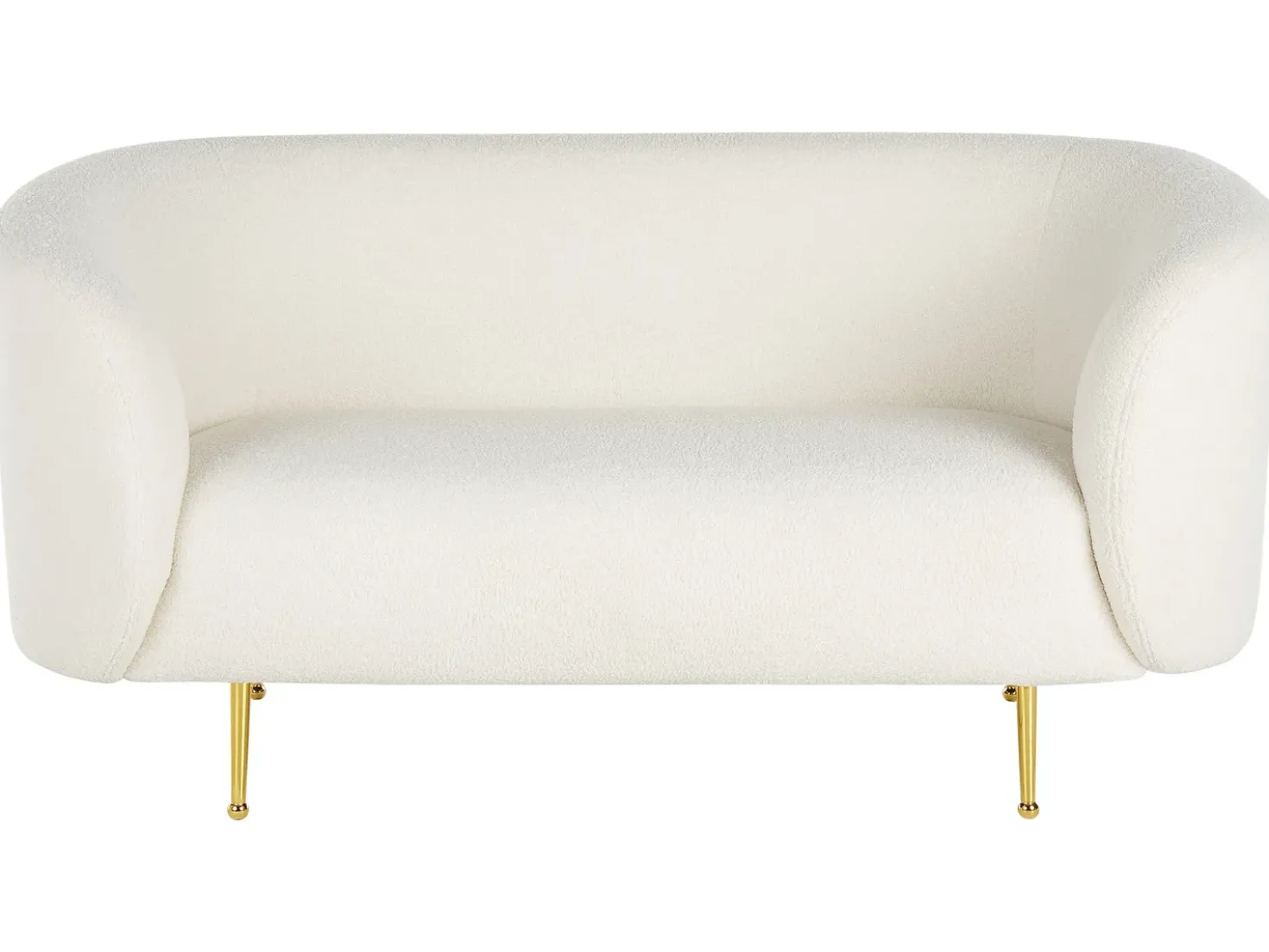 Set da salotto 6 posti LOEN Bouclé Bianco