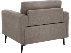 Set da salotto 7 posti LOUSTO Tessuto Marrone