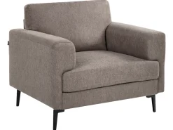 Set da salotto 7 posti LOUSTO Tessuto Marrone