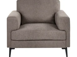 Set da salotto 7 posti LOUSTO Tessuto Marrone
