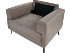 Set da salotto 7 posti LOUSTO Tessuto Marrone
