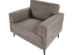 Set da salotto 7 posti LOUSTO Tessuto Marrone
