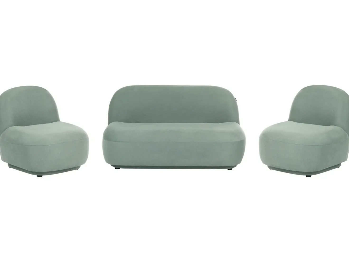 Set da salotto 4 posti LOVBERG Tessuto Verde chiaro