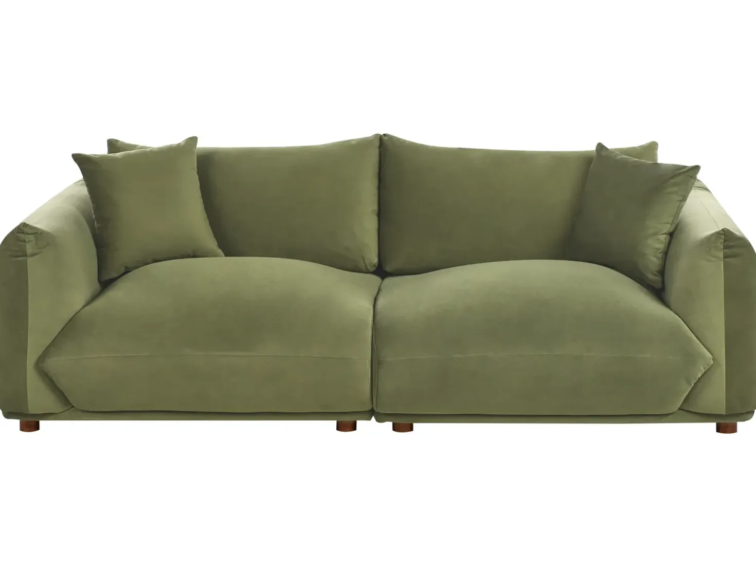 Set da salotto 5 posti LUVOS Velluto Verde