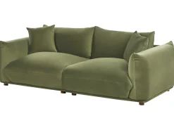 Set da salotto 5 posti LUVOS Velluto Verde