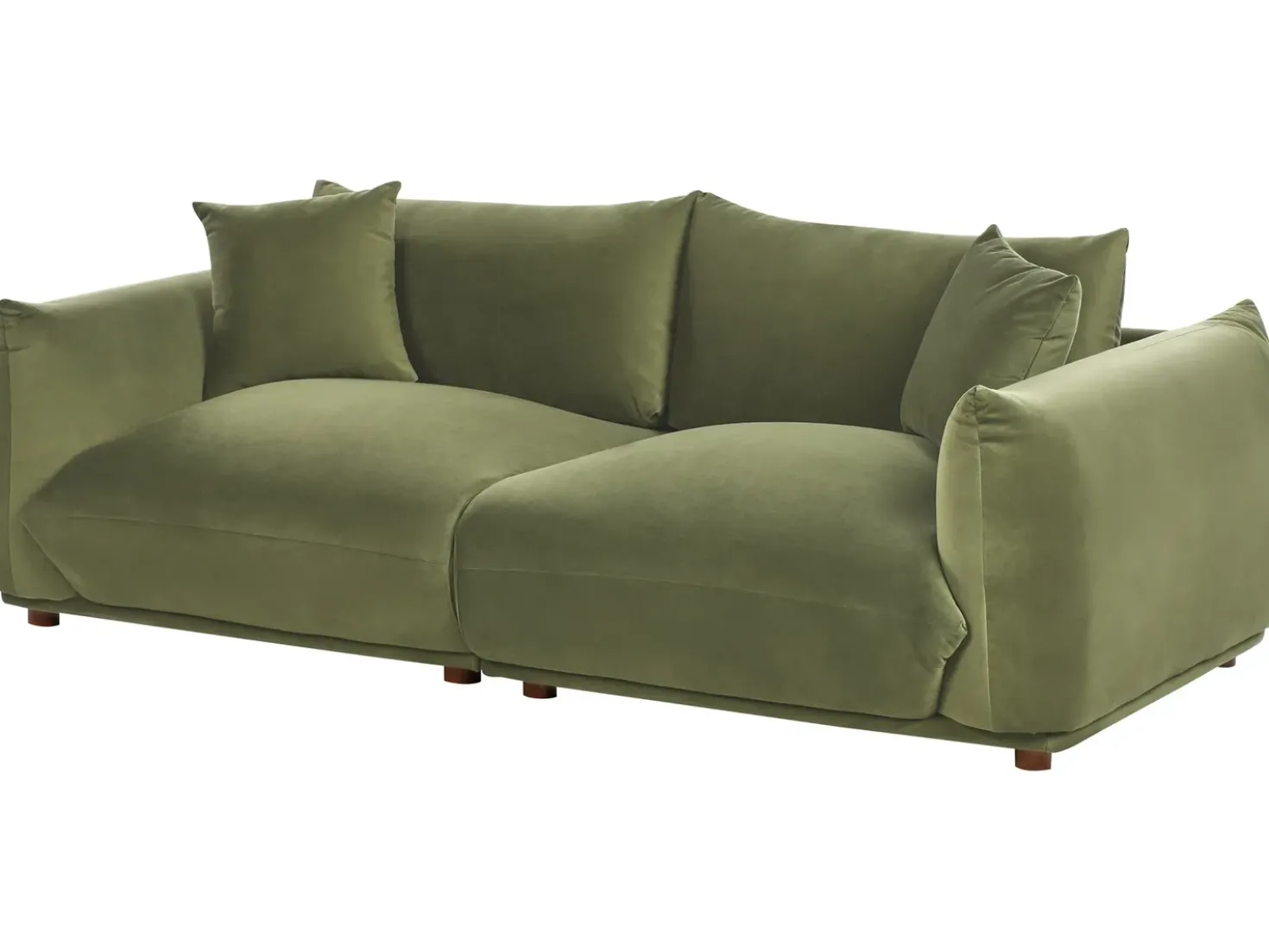 Set da salotto 5 posti LUVOS Velluto Verde