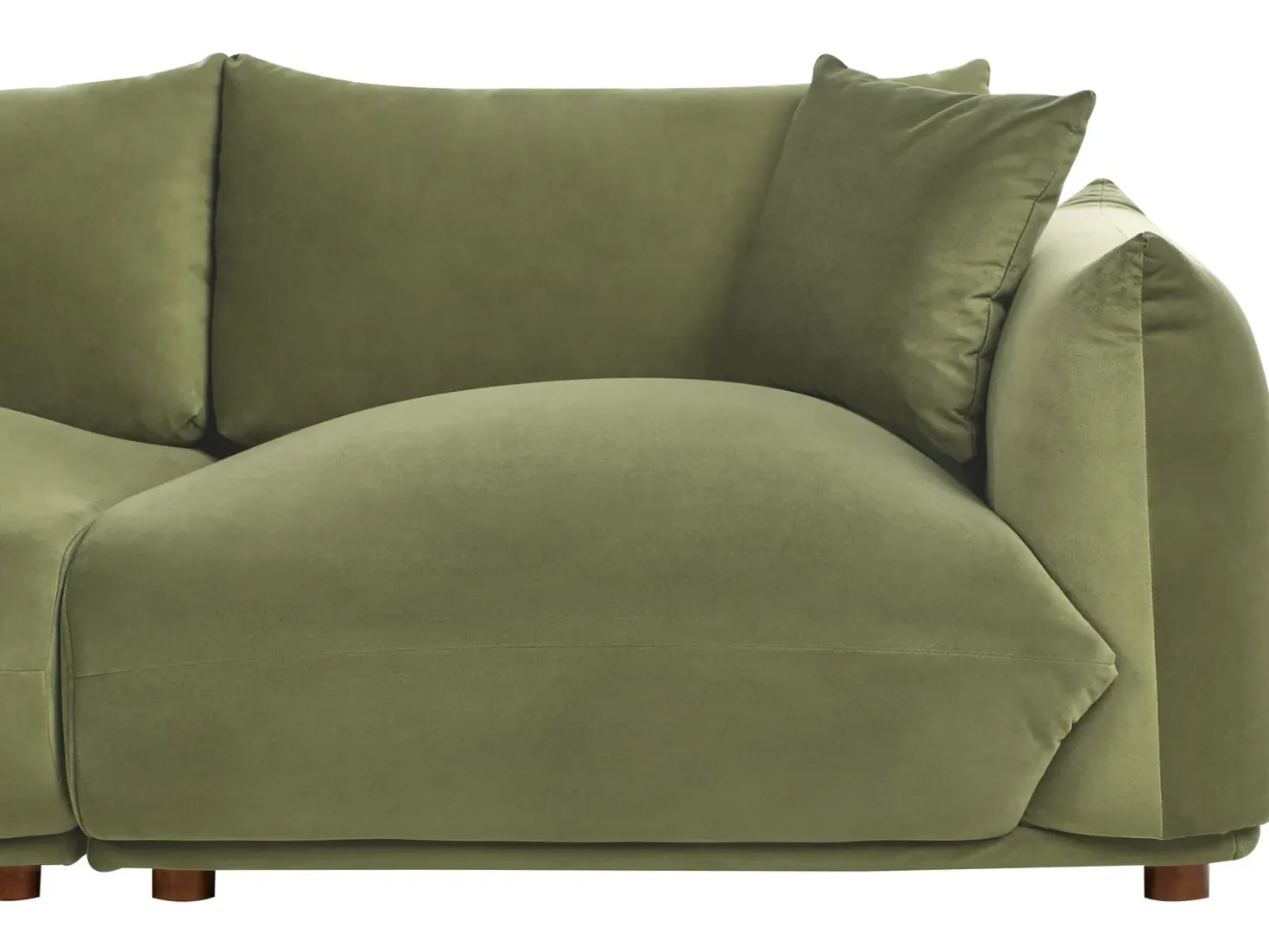Set da salotto 5 posti LUVOS Velluto Verde