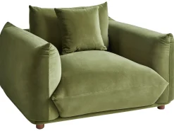 Set da salotto 5 posti LUVOS Velluto Verde