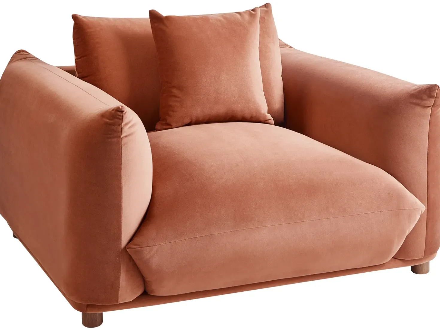 Set da salotto 5 posti LUVOS Velluto Marrone dorato