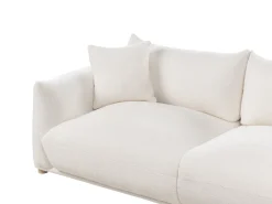 Set da salotto 5 posti LUVOS Bouclé Bianco sporco