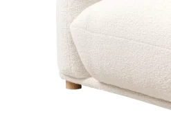 Set da salotto 5 posti LUVOS Bouclé Bianco sporco