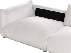 Set da salotto 5 posti LUVOS Velluto Tortora