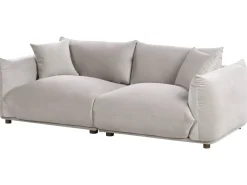 Set da salotto 5 posti LUVOS Velluto Tortora