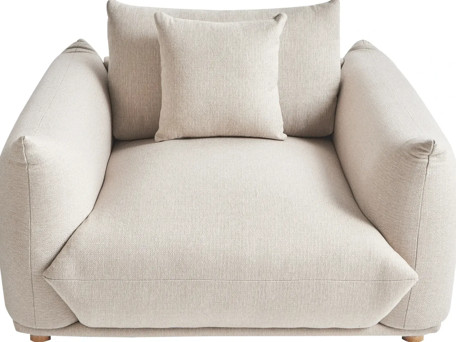 Set da salotto 5 posti LUVOS Tessuto Beige chiaro