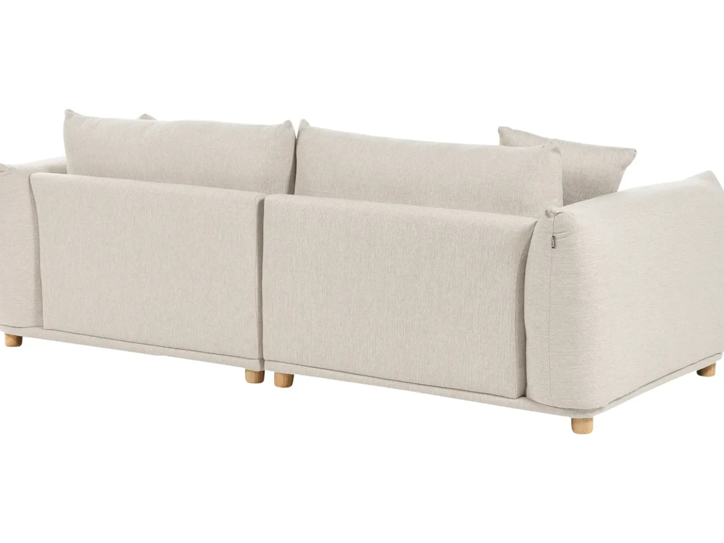 Set da salotto 5 posti LUVOS Tessuto Beige chiaro