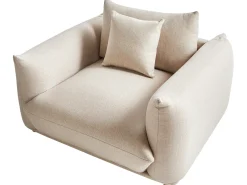 Set da salotto 5 posti LUVOS Tessuto Beige chiaro