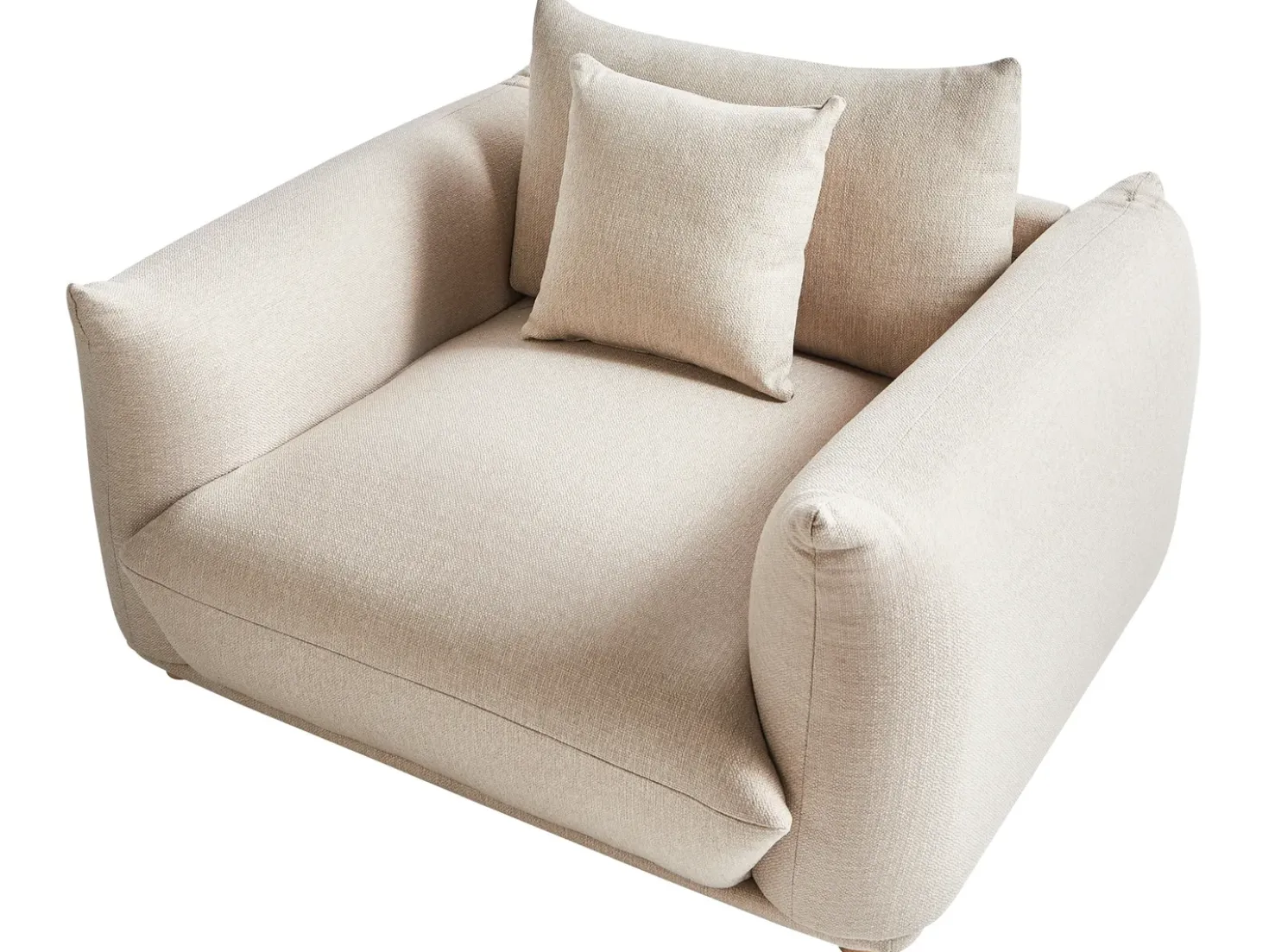 Set da salotto 5 posti LUVOS Tessuto Beige chiaro