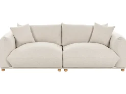 Set da salotto 5 posti LUVOS Tessuto Beige chiaro