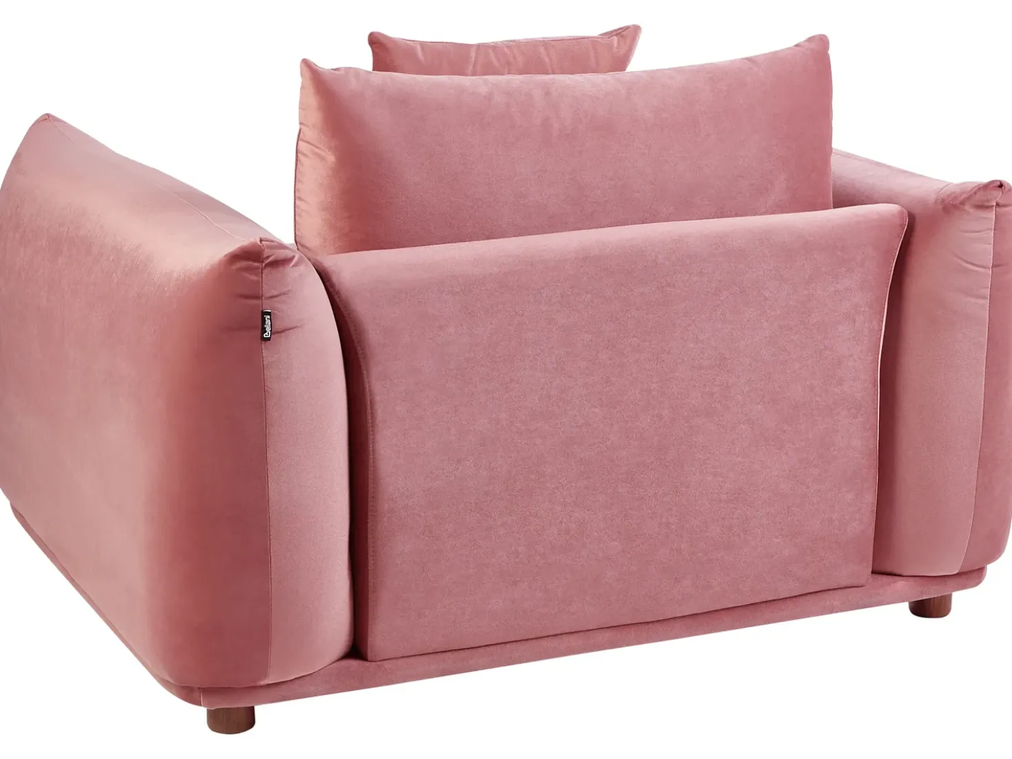 Set da salotto 5 posti LUVOS Velluto Rosa