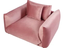 Set da salotto 5 posti LUVOS Velluto Rosa