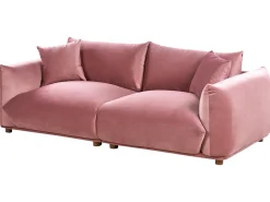 Set da salotto 5 posti LUVOS Velluto Rosa