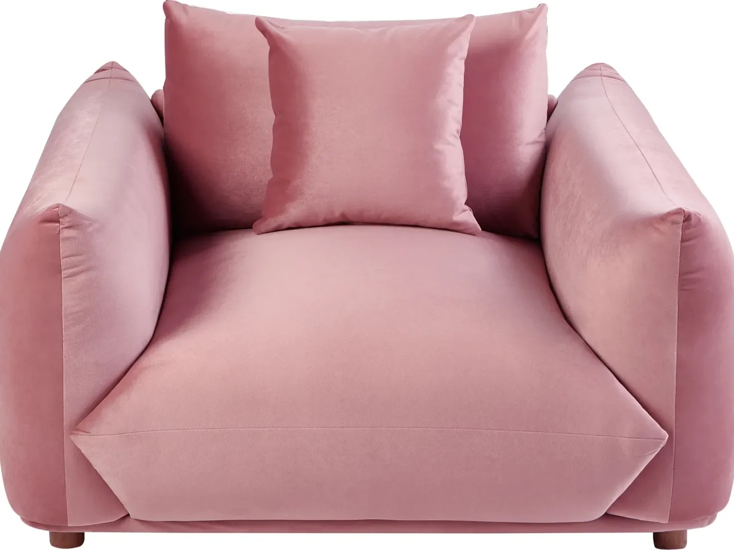 Set da salotto 5 posti LUVOS Velluto Rosa