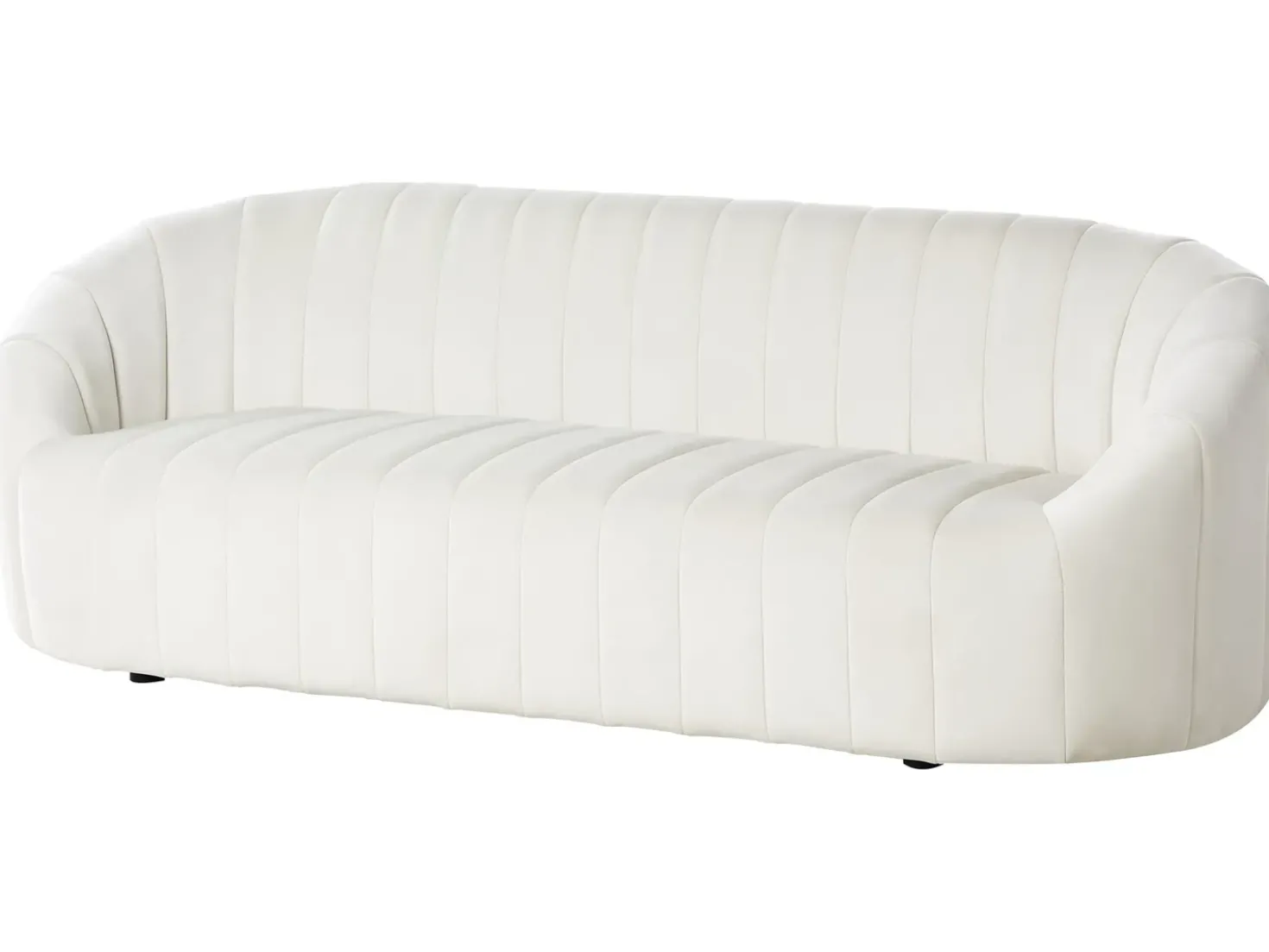 Set da salotto 6 posti MALUNG Velluto Bianco sporco