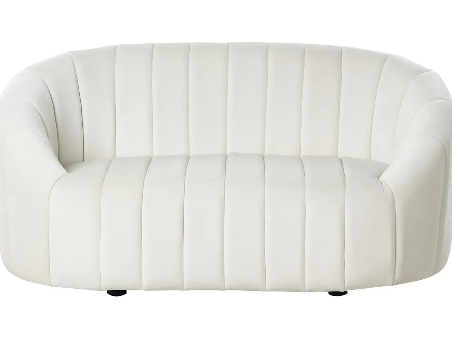 Set da salotto 6 posti MALUNG Velluto Bianco sporco