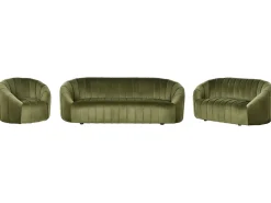 Set da salotto 6 posti MALUNG Velluto Verde scuro