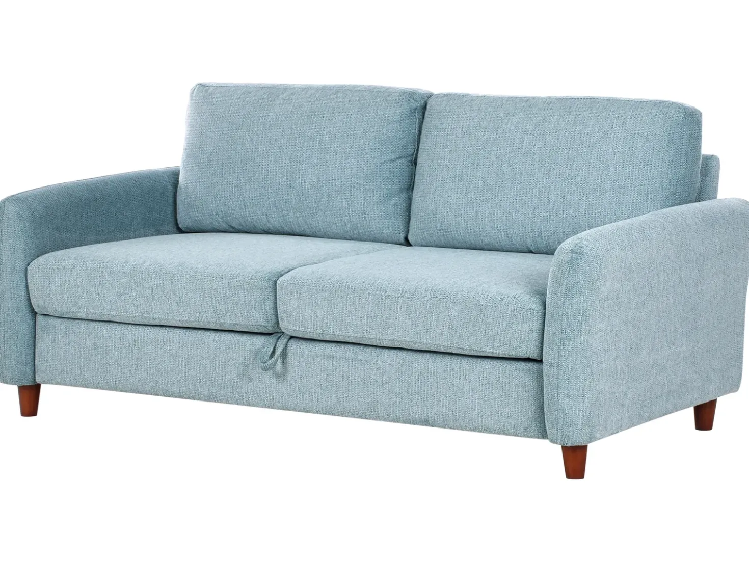 Set da salotto 5 posti MARE Tessuto Blu con contenitore