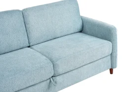 Set da salotto 5 posti MARE Tessuto Blu con contenitore