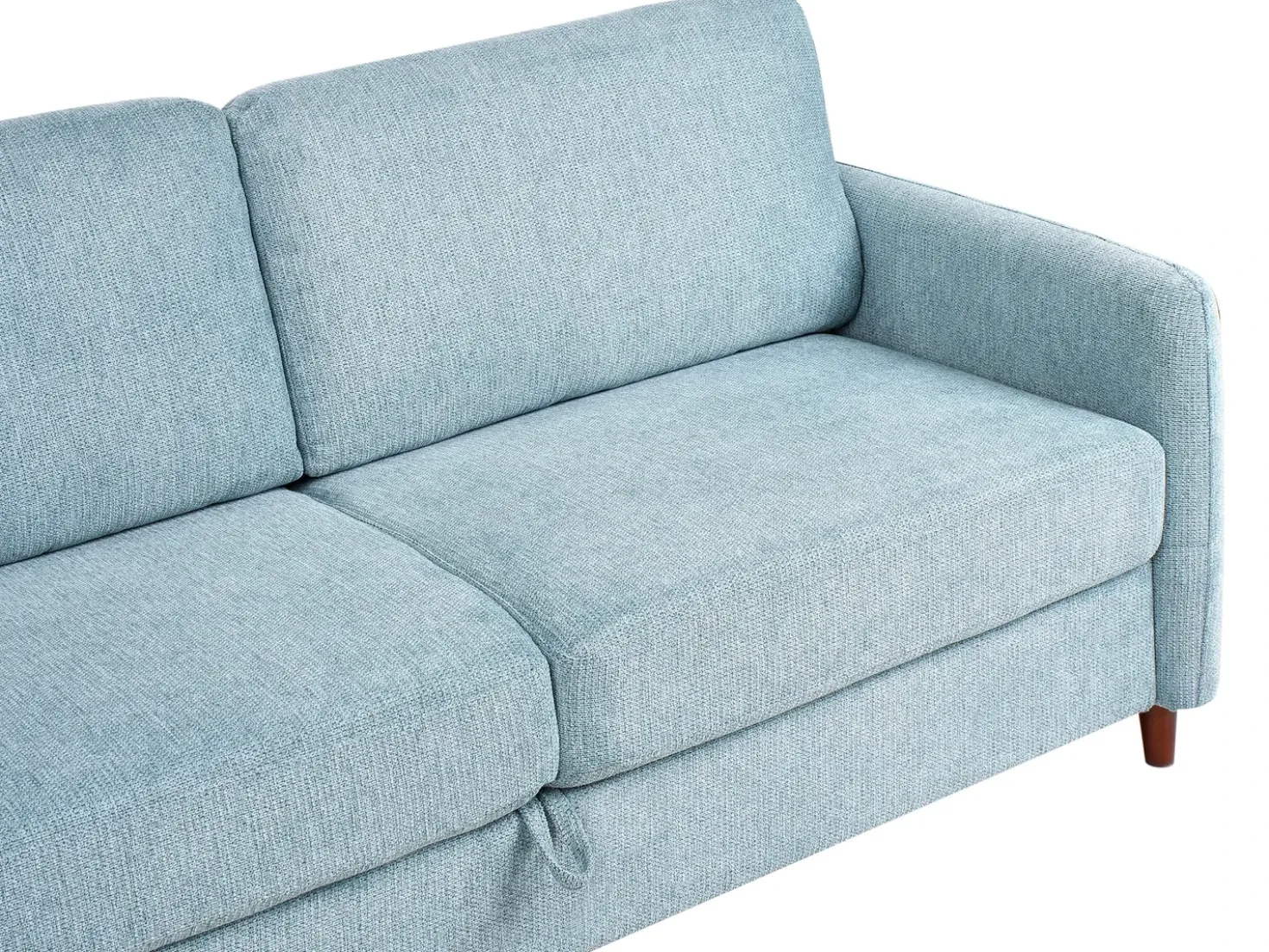 Set da salotto 5 posti MARE Tessuto Blu con contenitore