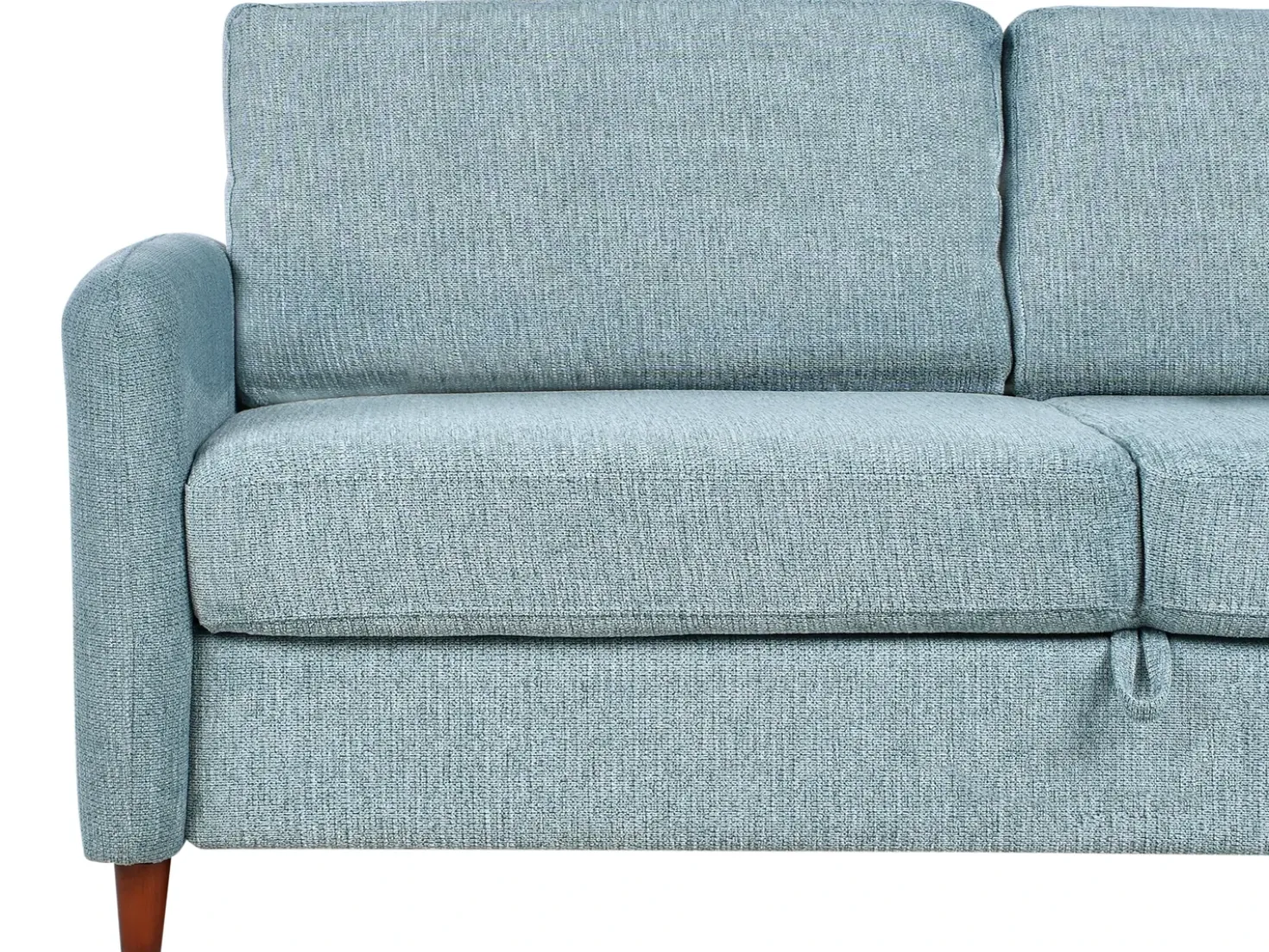 Set da salotto 5 posti MARE Tessuto Blu con contenitore