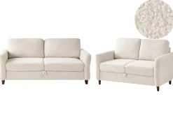 Set da salotto 5 posti MARE Bouclé Beige