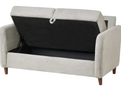 Set da salotto 5 posti MARE Tessuto Grigio