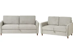 Set da salotto 5 posti MARE Tessuto Grigio