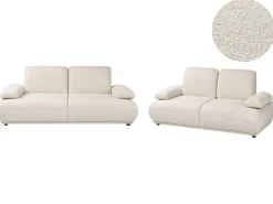 Set da salotto 5 posti NACKA Bouclé Bianco sporco