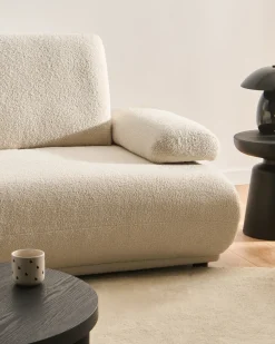 Set da salotto 5 posti NACKA Bouclé Bianco sporco