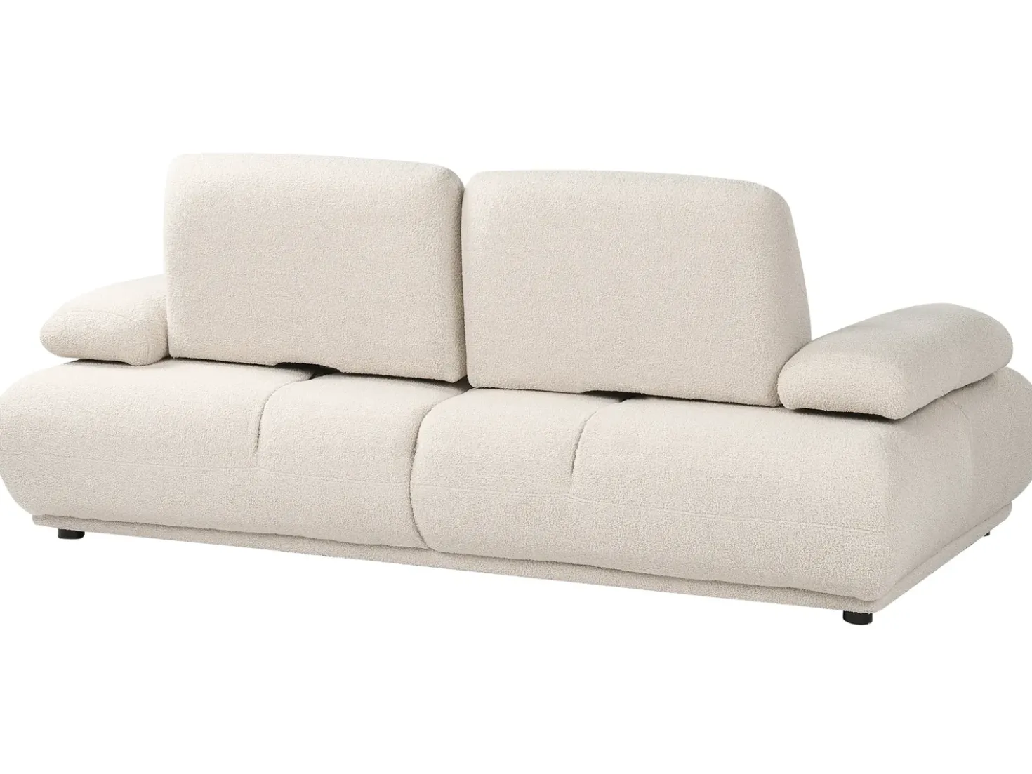 Set da salotto 5 posti NACKA Bouclé Bianco sporco