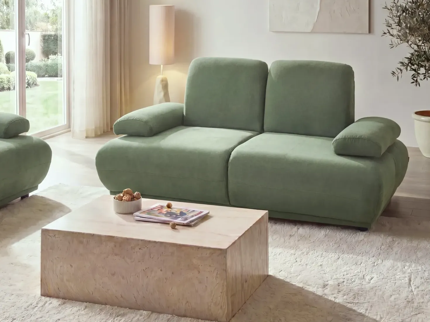 Set da salotto 5 posti NACKA Verde chiaro