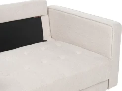 Set da salotto 3 posti NURMO Tessuto Beige chiaro