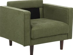 Set da salotto 6 posti NURMO Tessuto Verde scuro