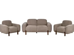 Set da salotto 4 posti ODNES Bouclé Tortora