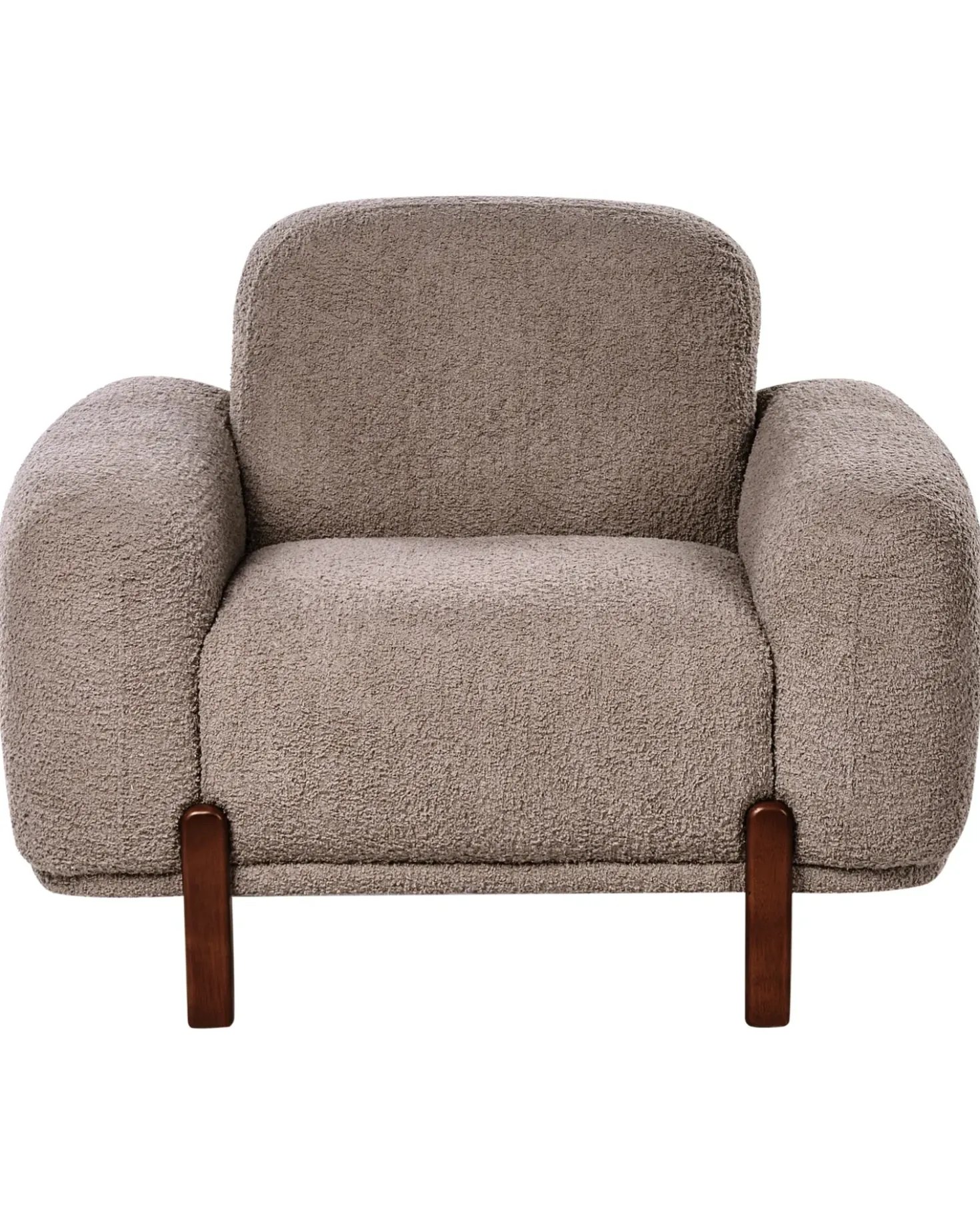 Set da salotto 4 posti ODNES Bouclé Tortora