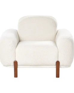 Set da salotto 4 posti ODNES Bouclé Bianco