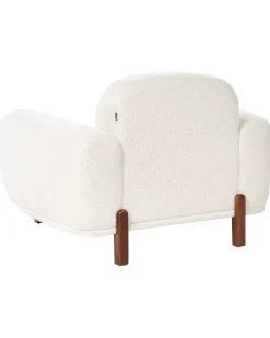 Set da salotto 4 posti ODNES Bouclé Bianco