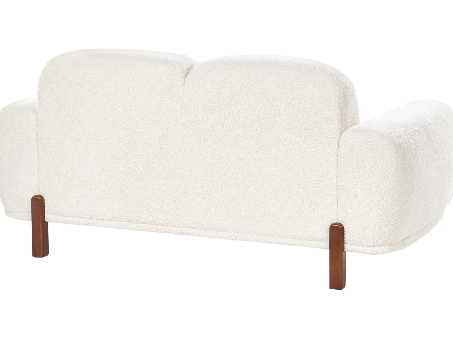Set da salotto 4 posti ODNES Bouclé Bianco